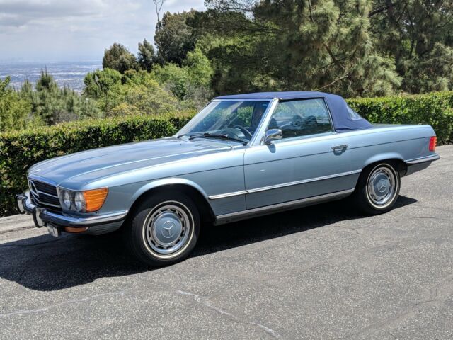 1973 Gray Blue Mercedes-Benz SL-Class Convertible