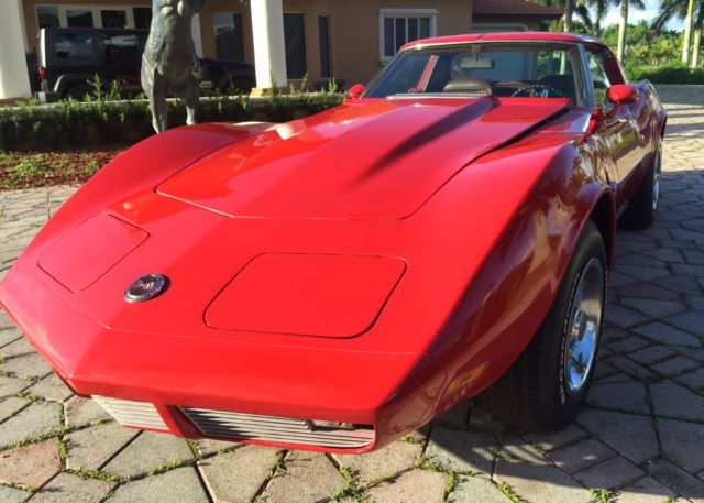 1973 Red Chevrolet Corvette Coupe