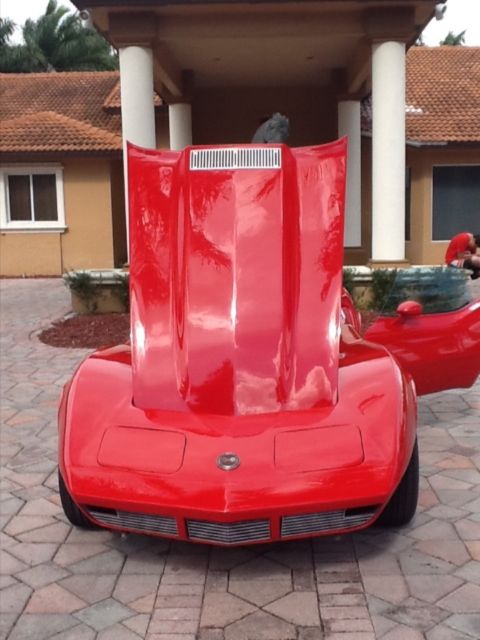1973 Red Chevrolet Corvette Coupe