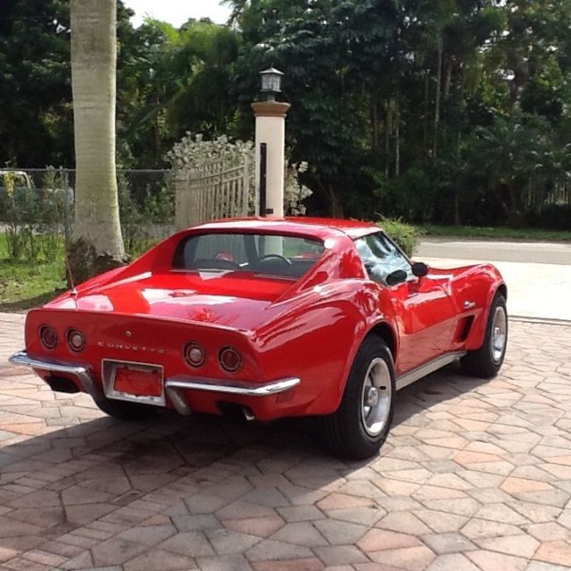 1973 Red Chevrolet Corvette Coupe