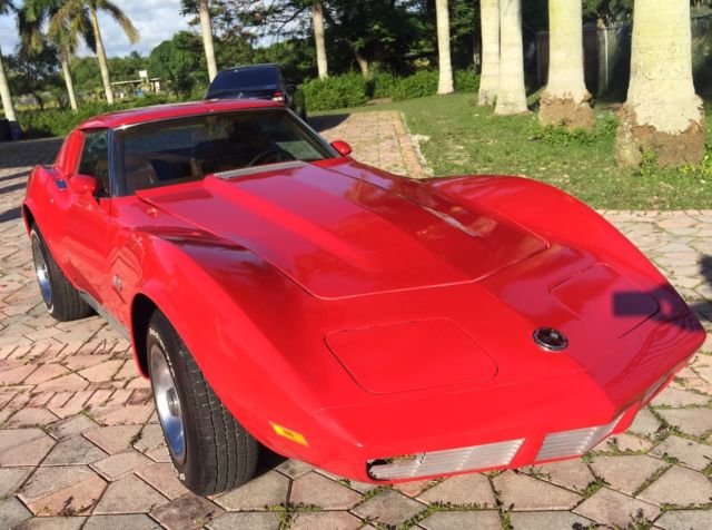 1973 Red Chevrolet Corvette Coupe