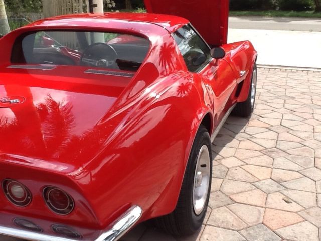 1973 Red Chevrolet Corvette Coupe