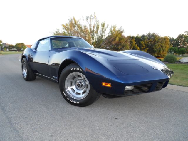 1973 Blue Chevrolet Corvette Coupe