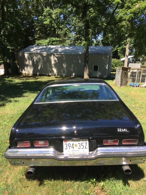 1974 Black Chevrolet Nova