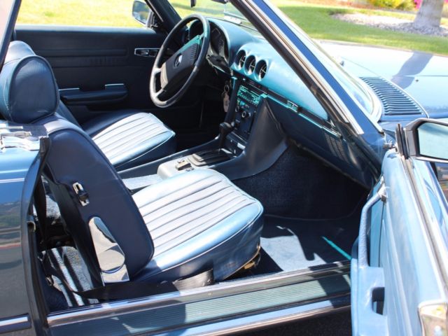 1974 Blue Mercedes-Benz SL-Class Convertible + Hard Top