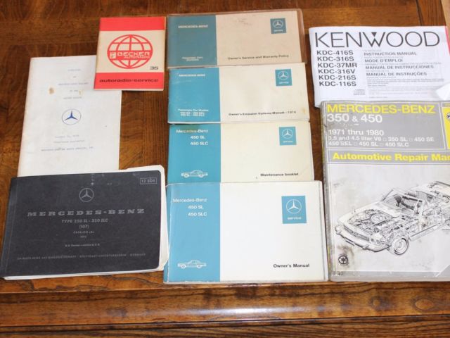 1974 Blue Mercedes-Benz SL-Class Convertible + Hard Top