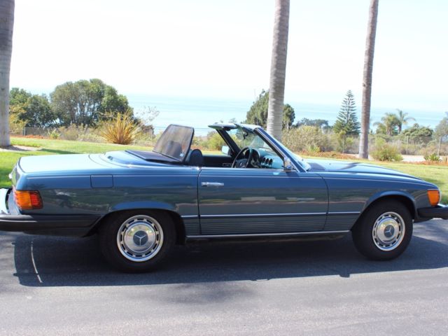 1974 Blue Mercedes-Benz SL-Class Convertible + Hard Top