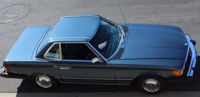 1974 Blue Mercedes-Benz SL-Class Convertible + Hard Top