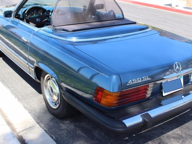 1974 Blue Mercedes-Benz SL-Class Convertible + Hard Top