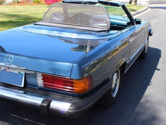1974 Blue Mercedes-Benz SL-Class Convertible + Hard Top