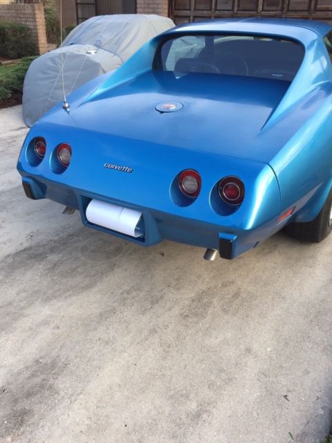 1976 Blue Chevrolet Corvette T-TOP