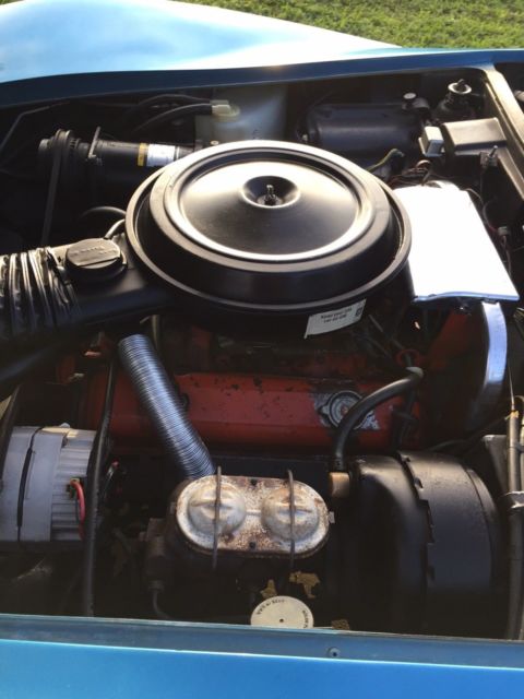 1976 Blue Chevrolet Corvette T-TOP