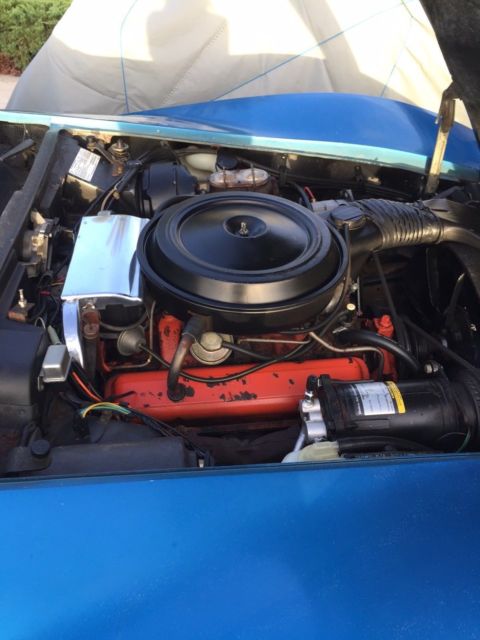 1976 Blue Chevrolet Corvette T-TOP