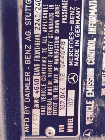 1978 Mercedes-Benz SL-Class