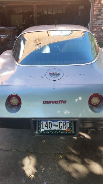 1978 Silver Chevrolet Corvette t-top