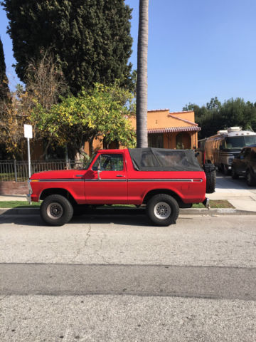 1979 Red Ford Bronco SUV