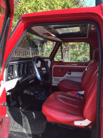 1979 Red Ford Bronco SUV