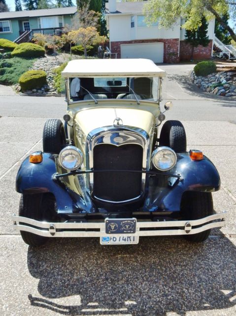 1979 Pale Yellow Ford Model A Roadster