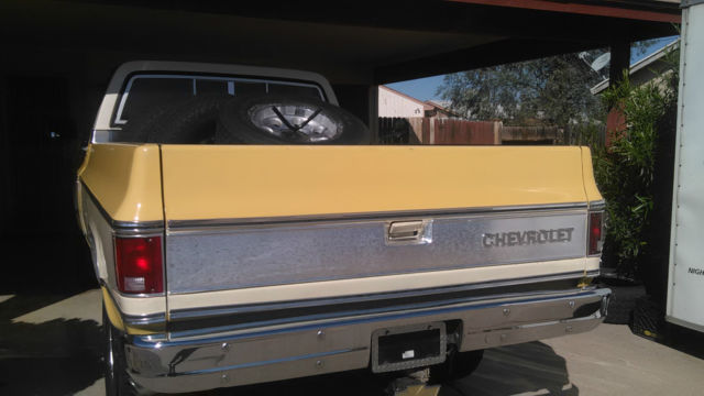 1979 yellow and off white Chevrolet C/K Pickup 1500 8 ft bed