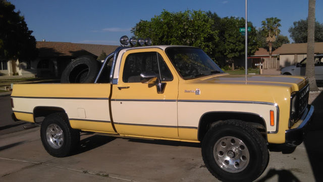 1979 yellow and off white Chevrolet C/K Pickup 1500 8 ft bed