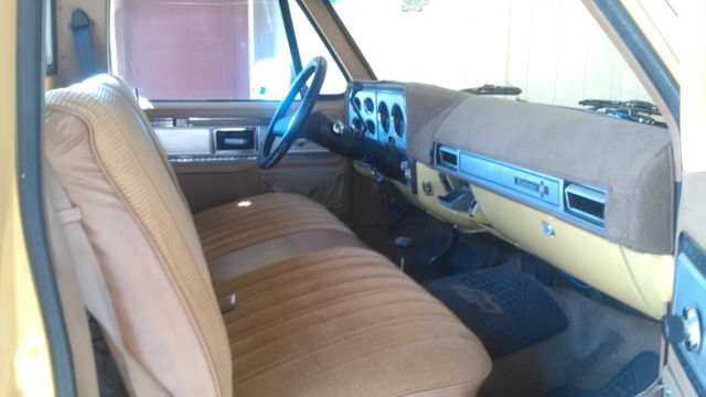 1979 yellow and off white Chevrolet C/K Pickup 1500 8 ft bed