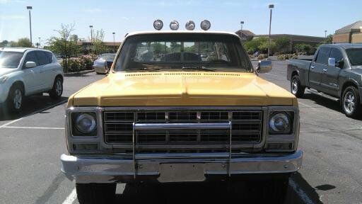 1979 yellow and off white Chevrolet C/K Pickup 1500 8 ft bed