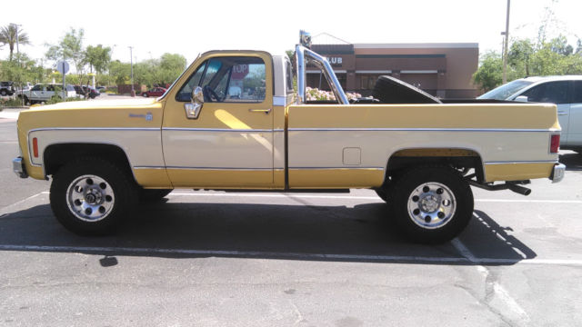 1979 yellow and off white Chevrolet C/K Pickup 1500 8 ft bed