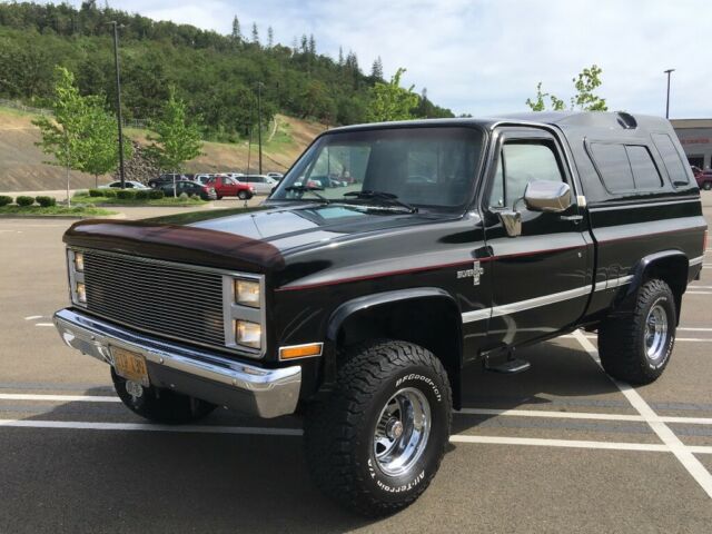 1985 Black Chevrolet C/K Pickup 1500 Standard Cab Pickup