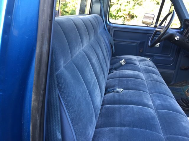 1985 Blue Ford F-250 Crew Cab Pickup