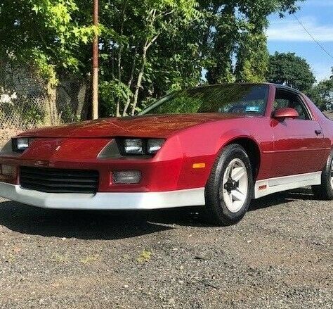 1987 Burgundy Chevrolet Camaro Hatchback