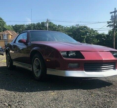 1987 Burgundy Chevrolet Camaro Hatchback