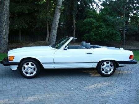 1988 White Mercedes-Benz SL-Class Convertible