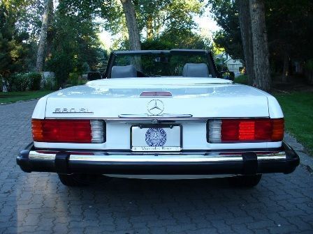 1988 White Mercedes-Benz SL-Class Convertible
