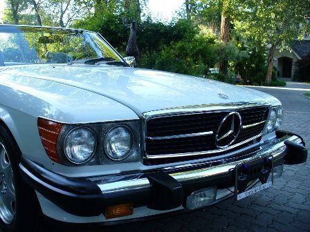 1988 White Mercedes-Benz SL-Class Convertible