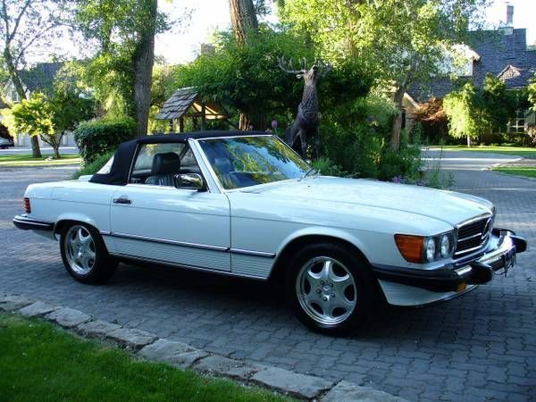 1988 White Mercedes-Benz SL-Class Convertible