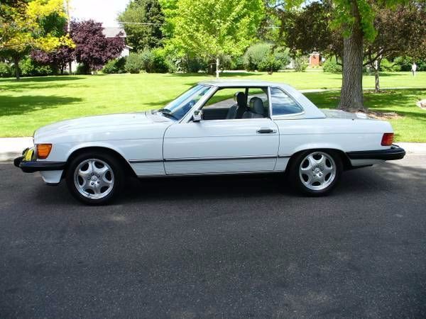 1988 White Mercedes-Benz SL-Class Convertible