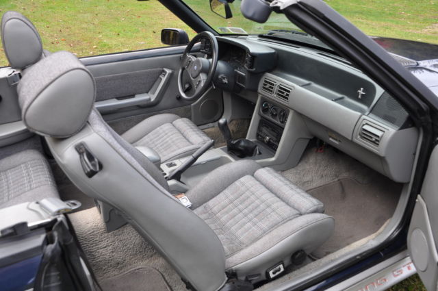 1988 Blue Ford Mustang Convertible