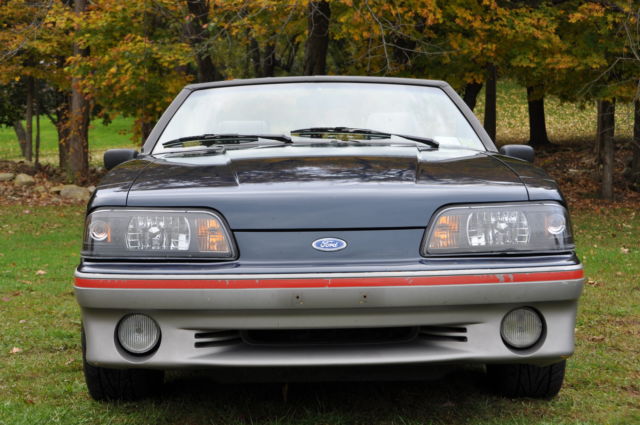 1988 Blue Ford Mustang Convertible
