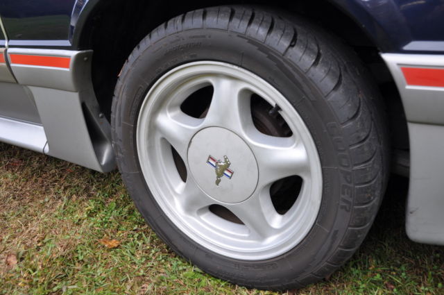 1988 Blue Ford Mustang Convertible