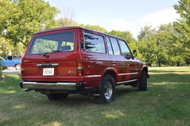 1988 Red Toyota Land Cruiser SUV