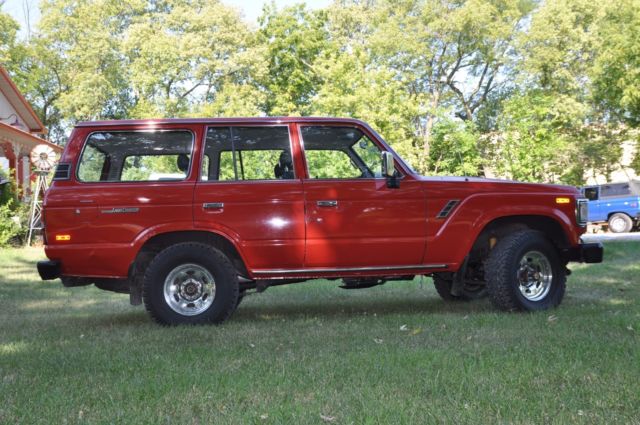 1988 Red Toyota Land Cruiser SUV