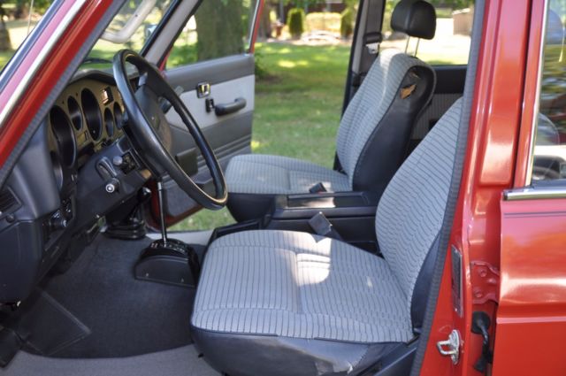 1988 Red Toyota Land Cruiser SUV