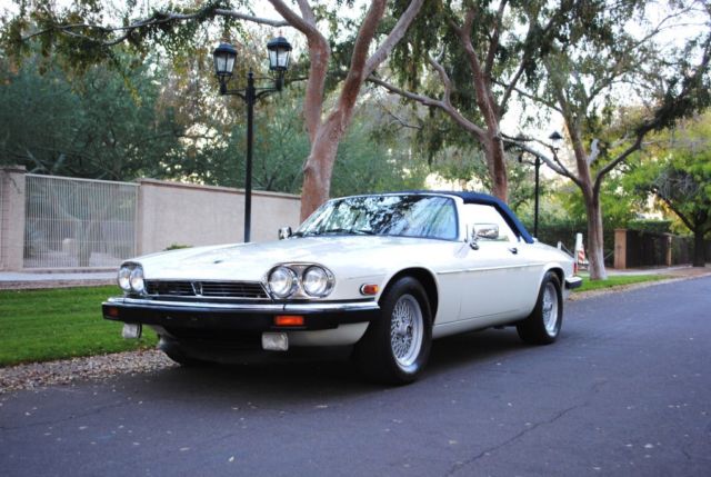 1990 White Jaguar XJS Convertible