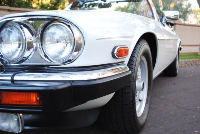 1990 White Jaguar XJS Convertible