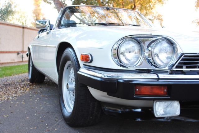 1990 White Jaguar XJS Convertible
