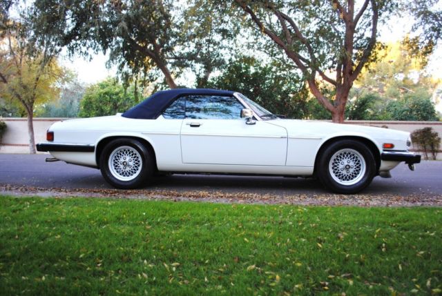1990 White Jaguar XJS Convertible