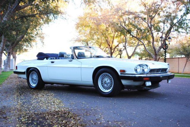 1990 White Jaguar XJS Convertible