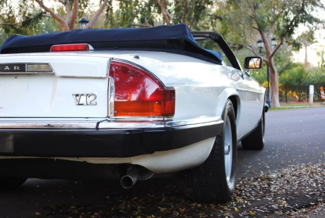 1990 White Jaguar XJS Convertible