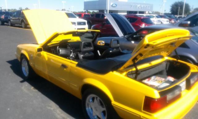 1993 Yellow Ford Mustang Convertible