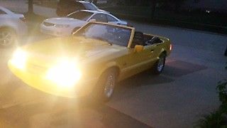 1993 Yellow Ford Mustang Convertible